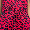 Red Leopard Breastfeeding Jumpsuit - Stylish Mum