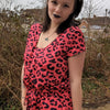 Red Leopard Breastfeeding Jumpsuit - Stylish Mum