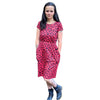 Red Leopard Print Breastfeeding Dress - Stylish Mum