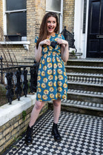 Sunflower Breastfeeding Dress - Stylish Mum