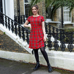 Tartan Breastfeeding Dress - Stylish Mum