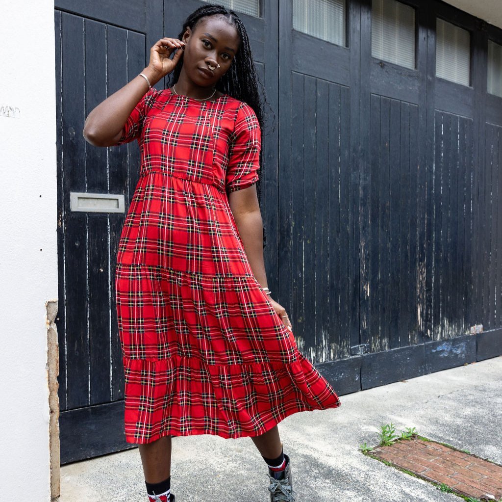 Plaid dress hotsell